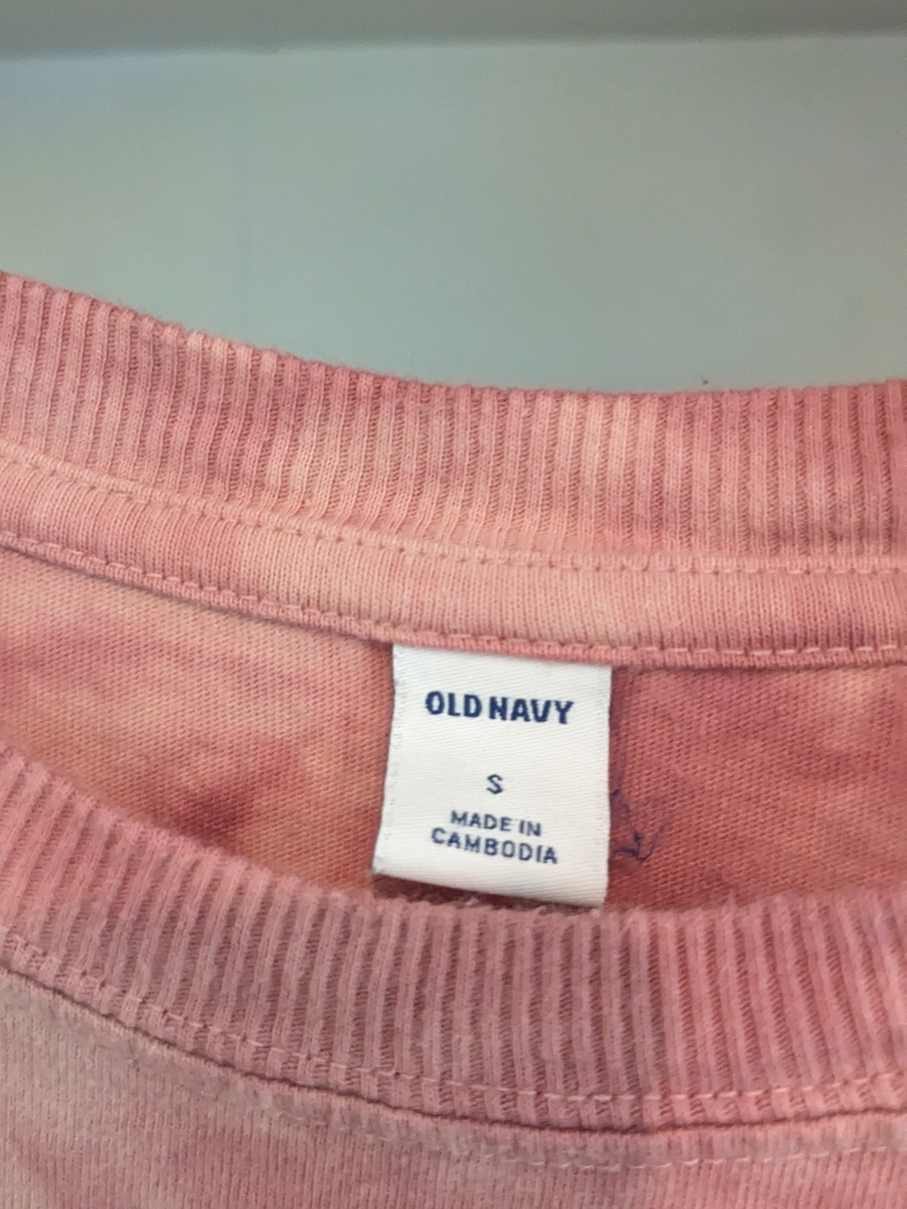 Old Navy Pink Tie-Dye T-Shirt Dress - Picture 2 of 7